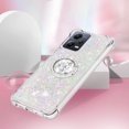 thumbnail image 5 of Funda para Xiaomi Redmi Note 12 5G con Brillo Líquido Flotante, Purpurina, Parachoques y Anillo Giratorio Soporte, 5 of 5