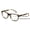 Black, variant on V.W.E. Marble Fashion Clear Progressive Reading Glasses - Zero Power On Top - AR Coating Z126 +2.75