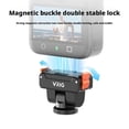 thumbnail image 3 of Quick-Release Adapter for Camera, Magnetic + Clip Double Lock, 34.8*21*43mm, 29g, Plastic Material, Tilt Adjustment and Physical Image Stabilization, 3 of 8