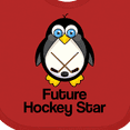 thumbnail image 4 of Inktastic Future Hockey Star Penguin Boys or Girls Baby Bib, 4 of 4