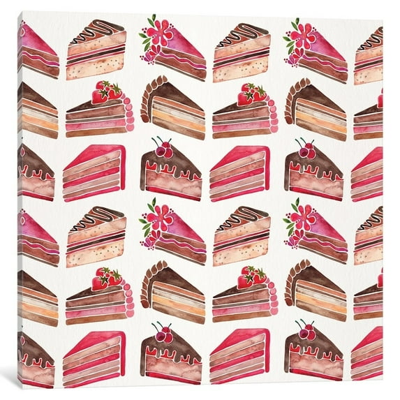 iCanvas "Cake Slices" by Cat Coquillette Canvas Print