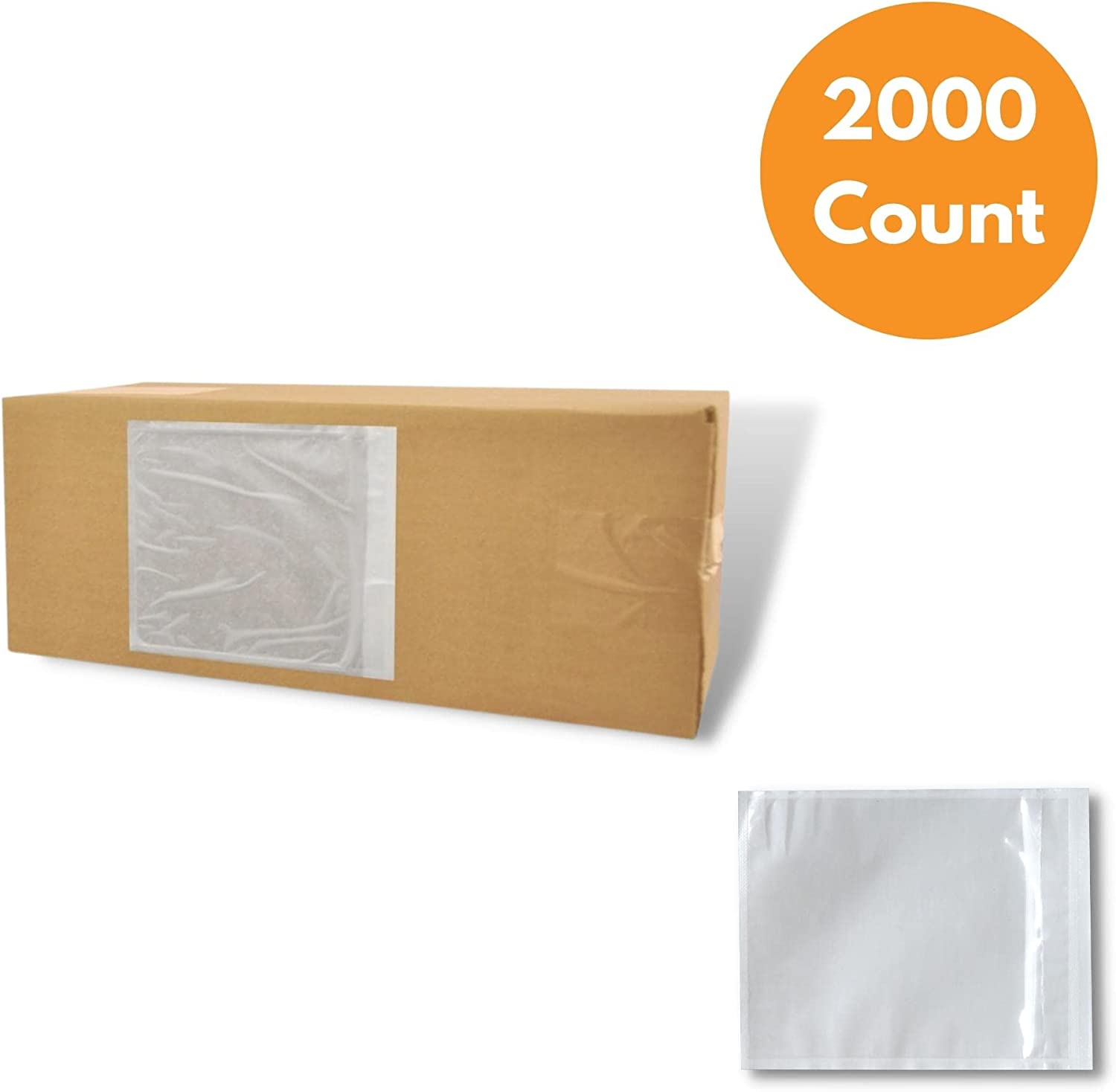 MMBM Packing List Envelopes, 5.5" x 10" Clear Face, for Shipping Mailing Packing Slips Invoices Labels, 2000 Pcs