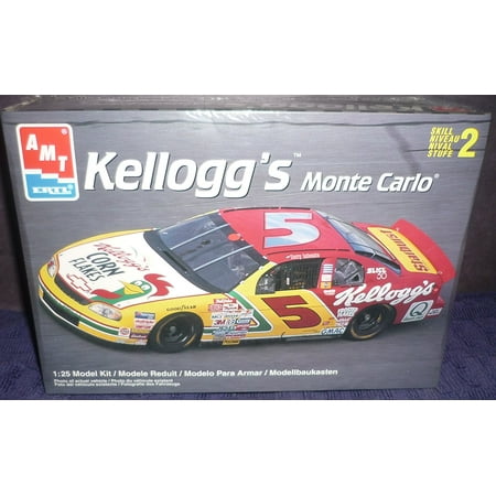 - #6297 Terry Labonte #5 Kelloggs Monte Carlo 1/25 Scale Plastic Model Kit by Ertl, Skill level 2,for ages 8 and up,needs assembly. By AMT