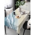thumbnail image 6 of Haze Blue Beach Coastal Table Cloth, Waterproof Tablecloth for Rectangle Tables, Summer Ocean Nautical Seaside Reusable Washable Fabric Table Cover for Restaurant Kitchen Dining Tables 54"x108", 6 of 9