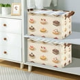 thumbnail image 2 of Yayeee Foldable Storage Basket for Shelves with Handles Waterproof Cloth Bins, Red Cakes, 2 of 7