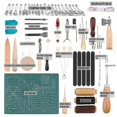 thumbnail image 2 of Kit de herramientas de mano de artesanía de cuero Pro 55pc, punzón de costura kaili Sencillez, 2 of 2