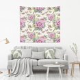 thumbnail image 6 of Purple Flowers Birds Tapestry Wall Hanging Tapestries Happy Colorful Hippie Psychedelic Art Polyester Carpet Wall Decorative for Living Room Bedroom 90x60inch, 6 of 7