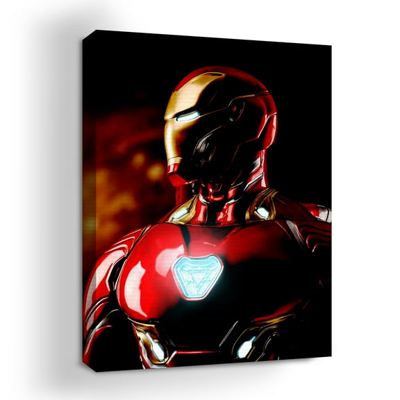 DreamController Iron Man Wall Canvas Posters Wall Art Decor(18"X24") I Framed Canvas Paintings For Bedroom, Livingroom, & Office | Made In Usa | Fast Delivery | Hd Print