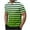 Green, variant on Men's Short Sleeve Henley Pique Mesh Gradient Striped Tee Quick Dry Moisture Wicking Athletic Workout Shirt for Running Hiking Color Block Muscle T-Shirts