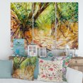 thumbnail image 2 of Designart ' Little Road in Deep Forest ' Traditional Canvas Wall Art Print, 2 of 3