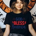 thumbnail image 3 of God Bless America T-Shirt – Patriotic Red White Blue Graphic Tee, Light Pink, Size 2XL, 3 of 6