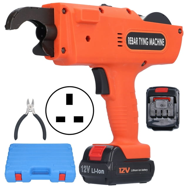 Fdit Rebar Tying Machine ABS High Carbon Steel Fully Automatic Strapping Tool AC 100‑240V,Automatic Tying Tool,Handheld Electric Tying Machine
