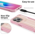 thumbnail image 7 of ExoGuard For iPhone 14 Pro Case, Phone Case with Screen Protector and Kickstand (Pink), 7 of 7