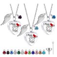 thumbnail image 2 of Collar de acero inoxidable con forma de corazón de melocotón torcido para hombres y mujeres, colgante conmemorativo de amante de ataúd cinerario de estilo europeo y americano, 2 of 6