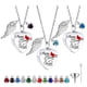 thumbnail image 2 of Collar de acero inoxidable con forma de corazón de melocotón torcido para hombres y mujeres, colgante conmemorativo de amante de ataúd cinerario de estilo europeo y americano, 2 of 6
