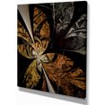 thumbnail image 2 of Fleur Fractale Marron Symmétrique - Impression sur Toile Florale, 2 of 3