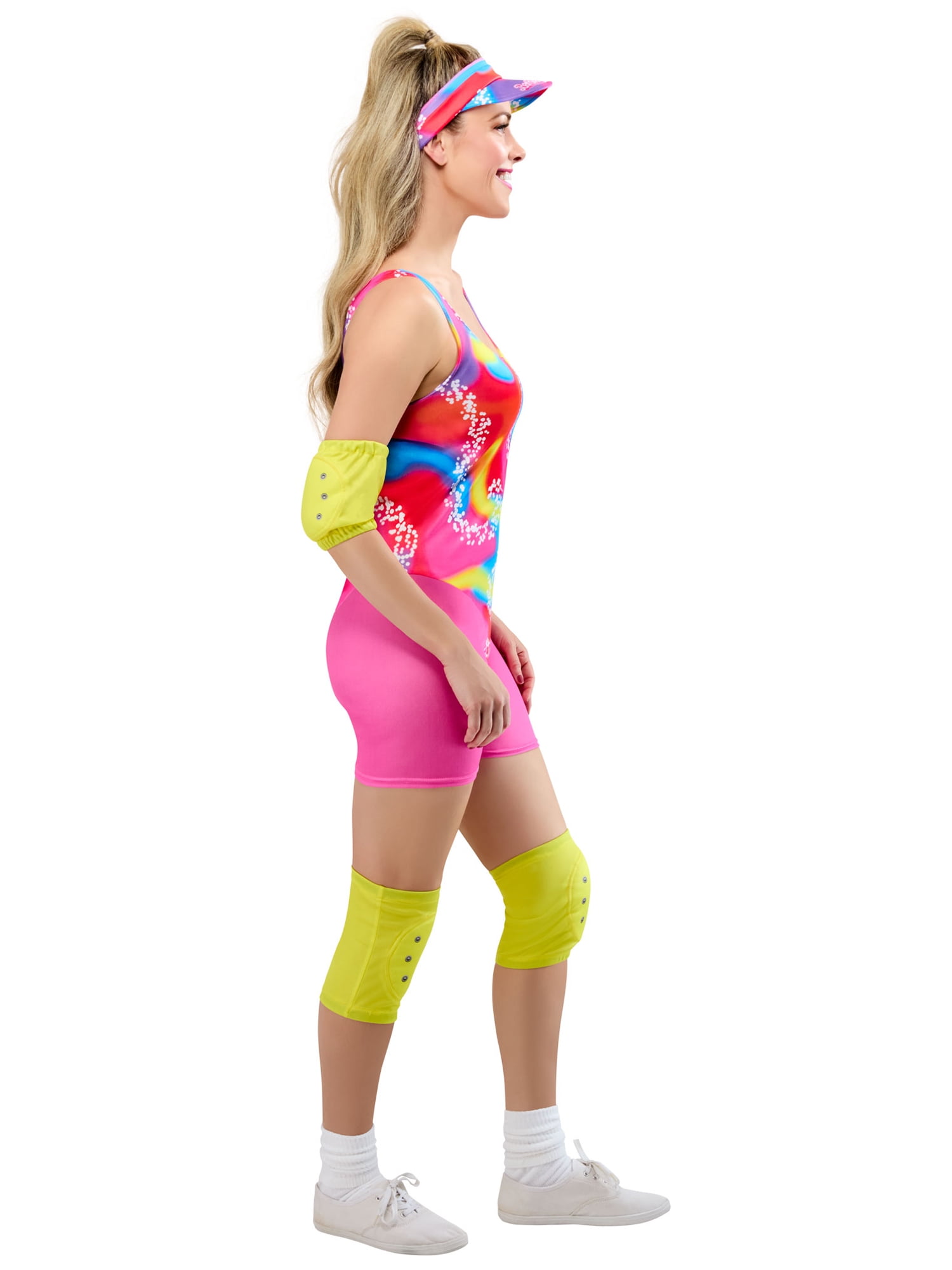 Barbie Movie Neon Rollerblading Barbie Costume for Adults by Rubies, Women's