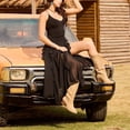 thumbnail image 5 of IUV Suede Cowboy Boots for women- Western Pointed Toe, Mid Calf Pull-On Boots, 5 of 6