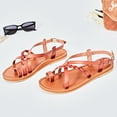 thumbnail image 4 of Ataiwee Women's Flat Slide Sandals - Fashion Casual Braided Toe Ring Cute Summer Shoes., 4 of 6