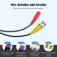 thumbnail image 4 of BigNewPowered 25Feet BNC Video Power Cable Pre-Made All-in-One Camera Video BNC Cable Wire Cord Black Color for Surveillance CCTV Security System with Connectors (BNC Female and BNC to RCA), 4 of 9