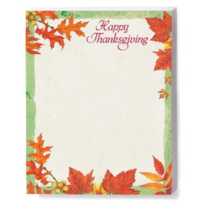 Paperdirect Happy Thanksgiving Automne Automne Feuilles colorées Thème Papeterie, Frontier Paper, En-tête de lettre 8.5 x 11, 25 feuilles, Elégant papier à écrire premium, papier d'impression décoratif