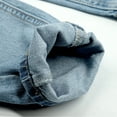 thumbnail image 4 of KIDSCOOL SPACE Little Girls Jeans,Elastic Band Inside Ripped Holes Denim Pants,5-6 Years, 4 of 5