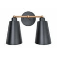 thumbnail image 2 of Alvar 2 Light Vanity with Black Finish, 2 of 8