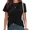 E-Black, variant on UNISHE Unisex Christian Evangelism T-shirts "Make Heaven Crowded" Graphic Tee Inspirational Casual Tops White, S