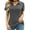 Dark Gray, variant on LOMON Womens V Neck Polo Shirts Short/Long Sleeve Collared Tops Loose Casual Tunic Blouses with Pocket