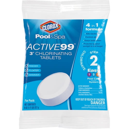 Clorox Pool&Spa Active99 ThreeInch Pool Chlorinating Tablets, 8 oz