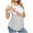 White, variant on Edvintorg Maternity Tops for Pregnant Women Fashion Stripe Patchwork Print Short Sleeve Breastfeeding Clothes Casual Pregnancy Shirts