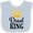 Blue and White, variant on Inktastic Drool King Baby Boy Funny Boys Baby Bib