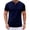 Navy, variant on Zimjoy Men's Henley T Shirt Short Sleeve Stretchy Button Placket Loose Fit T-Shirts Casual Everyday Crew Neck Top Brown L