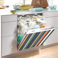 thumbnail image 2 of Yayeee Magnetic Dishwasher Cover for The Front Decoration Home Kitchen Machine Sticker Protector, Navy Blue Stripes, 2 of 6