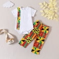 thumbnail image 2 of Coerni 2PCS New Born Baby Girl Clothes 3 6 9 12 Months Baby Summer Outfits Romper Pants Cute Toddler Girl Clothes Gift Set Hawaii Holiday Set, 2 of 6