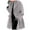 Grey, variant on Wyzesi Womens Coats Plus Size Womens Winter Wool Coat Trench Jacket Ladies Warm Slim Long Overcoat Outwear Quilted Jacket Womens Women's Fleece Jacket Black