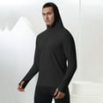 thumbnail image 2 of Chbgutlmr Athletic Tops for Men Hoodies Long Sleeve Thumb Hole Workout Outdoor Active Pullover Tops Fall, 2 of 9