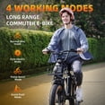 thumbnail image 3 of Electric Bike For Adults, 1500W Peak Fast Ebike, 20" Fat Tire 90-Mile Max Range Mountain Electric Bicycles, 28 MPH 48V Removable Battery, 7-Speed（UL2849), 3 of 9
