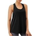thumbnail image 2 of !Womens Pima Cotton Racerback Workout Tank Tops Scoop Neck Athletic Loose Sleeveless Shirts, 2 of 7