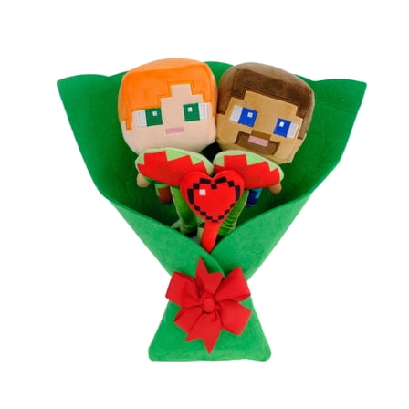 DC Minecraft Valentine's Day Plush Bouquet