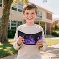 thumbnail image 7 of CHAQLIN Purple Flame Print Children's Wallet for Sports, Polyester Trifold Card Wallet with Slim Velcro Teen Wallet, 7 of 7