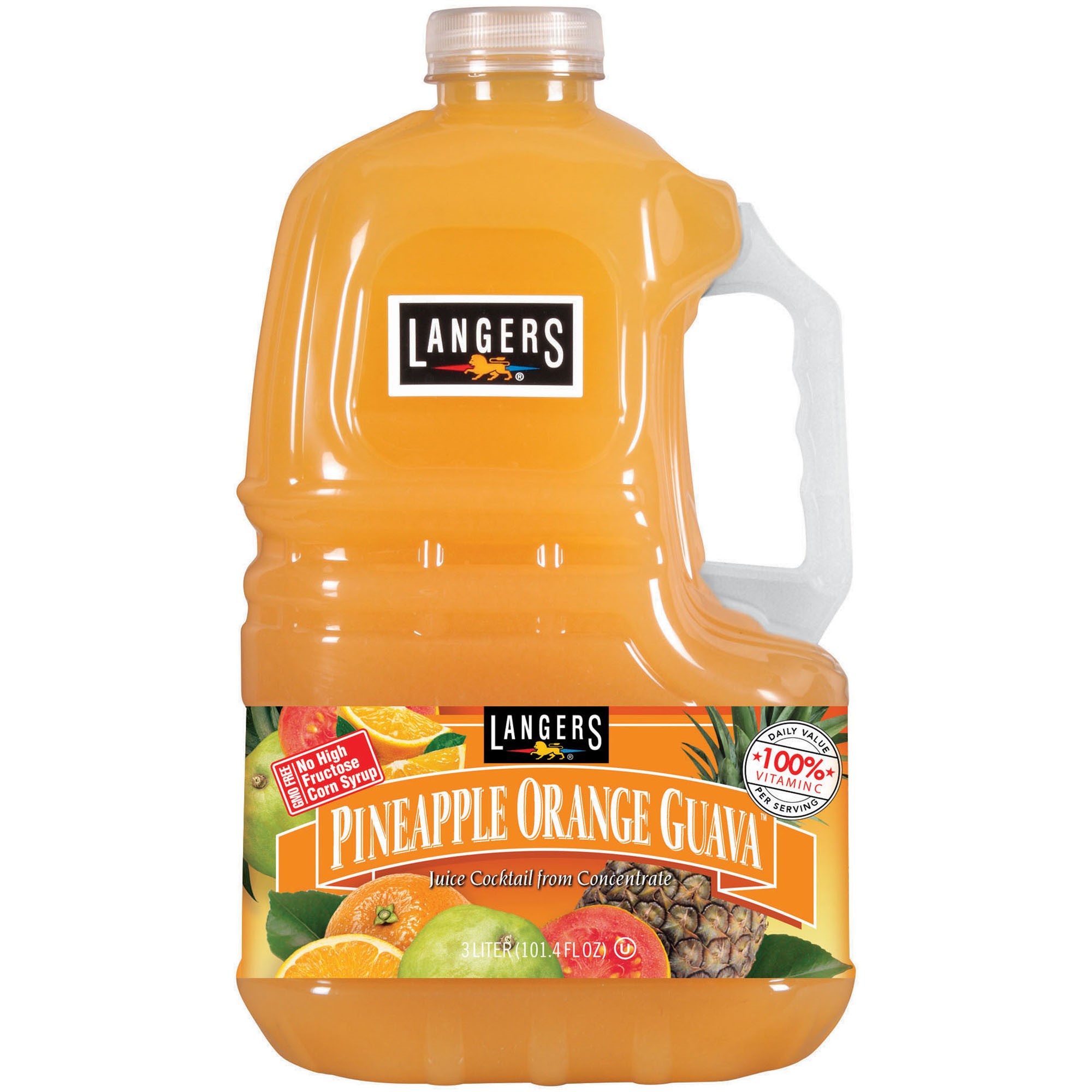 Langers Pineapple Orange Guava Juice Cocktail, 101.4 Fl. Oz.