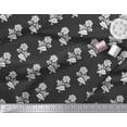 thumbnail image 2 of Soimoi Poly Georgette Fabric Leaves & Floral Block Print Fabric by Yard 52 Inch Wide, 2 of 3