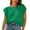 Green, variant on Women's Crewneck Sweater Vest Hollow Out Cap Short Sleeve Knit Crochet Shirts Beach Cover Up Summer Pullover Tops L