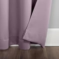 thumbnail image 6 of Sun Zero Ludlow 1-Piece Energy Saving Blackout Grommet Curtain Panel, 54"x95", Lavender, 6 of 10