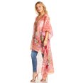 thumbnail image 3 of Sakkas Zeke Hi Low V-Neck Caftan Dress Printed Top Cover / Up - 617 - One Size Regular, 3 of 5