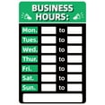 thumbnail image 1 of Signo De Horario De Apertura Señal de horario comercial Señales de horas de operación para ventana / puerta (verde), 1 of 4