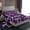 Black Purple, variant on Feelyou Cartoon Bowknot Cherry Bed Sheets, Kawaii Princess King Sheets, 4 Pieces