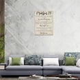 thumbnail image 5 of Christian Motivational Wall Art Psalm 23 Wall Decor Religous Bible Verse Inspirational Quotes Canvas Prints Retro Framed Artwork for Bedroom Living Room Church 12"x16", 5 of 6