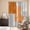 Orange, variant on Yellow Abstract Kitchen Curtains Window Panels, Grey Geometric Oil Painting Vintage Gradient Insulated Window Treatment Curtain, Grommet Curtains for Bedroom/Living Room/Bathroom, 2 Piece 27.5"Wx39"L